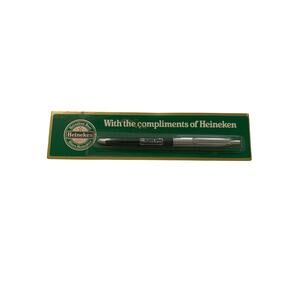 Vintage Heineken Brewery Beer Pilsener Ballpoint Pen New in Pack